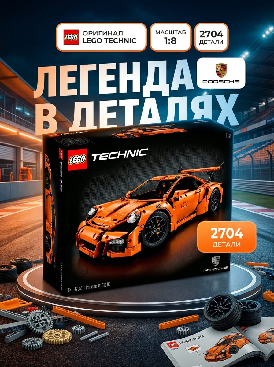До: LEGO Technic Porsche